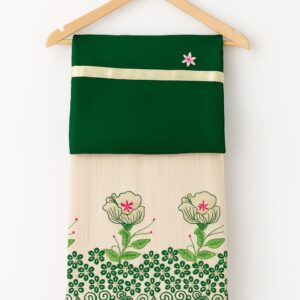 Green ladies cotton suit