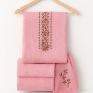 Pink blossoms ladies suit