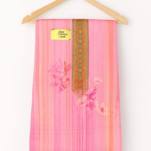 Pink blossoms ladies cotton suit